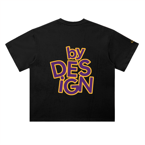 CALM Show Heavyweight Drop Shoulder Cotton Tee–Black