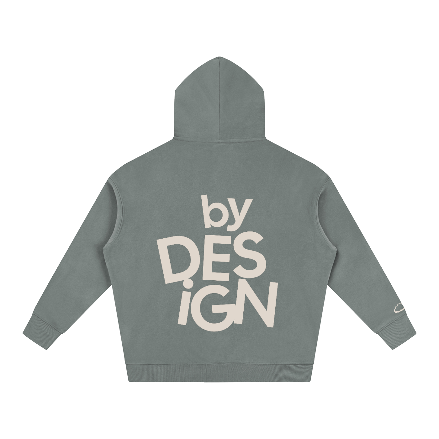 Calm Ways Oversized Hoodie—Washed Gray (Swipe)