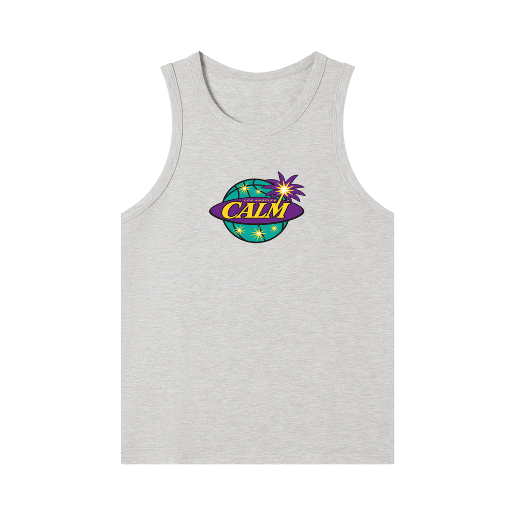 CALM Spark  Heavyweight Ribbed Tank Top—Heather Gray