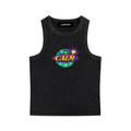 CALM Spark snow Washed Tank—Black