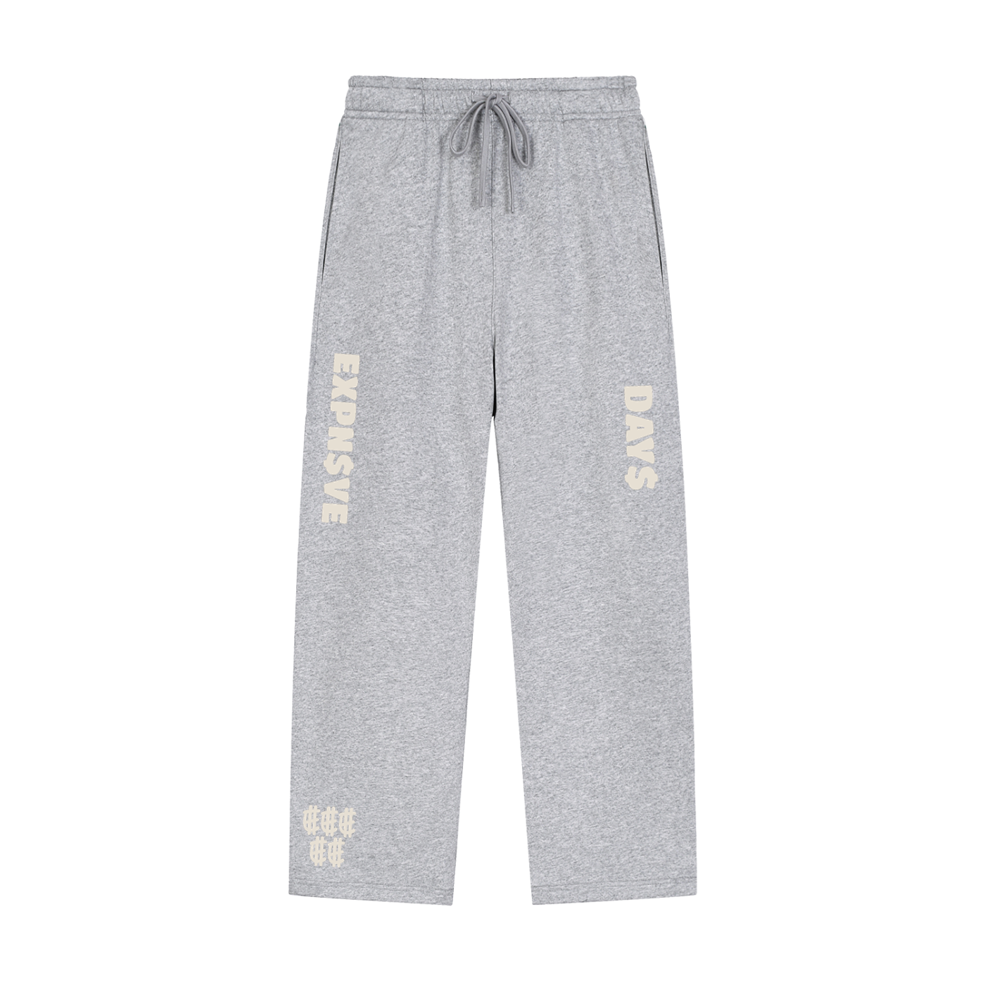 EXPN$VE DAY$ SWEATPANTS — GRAY/BONE