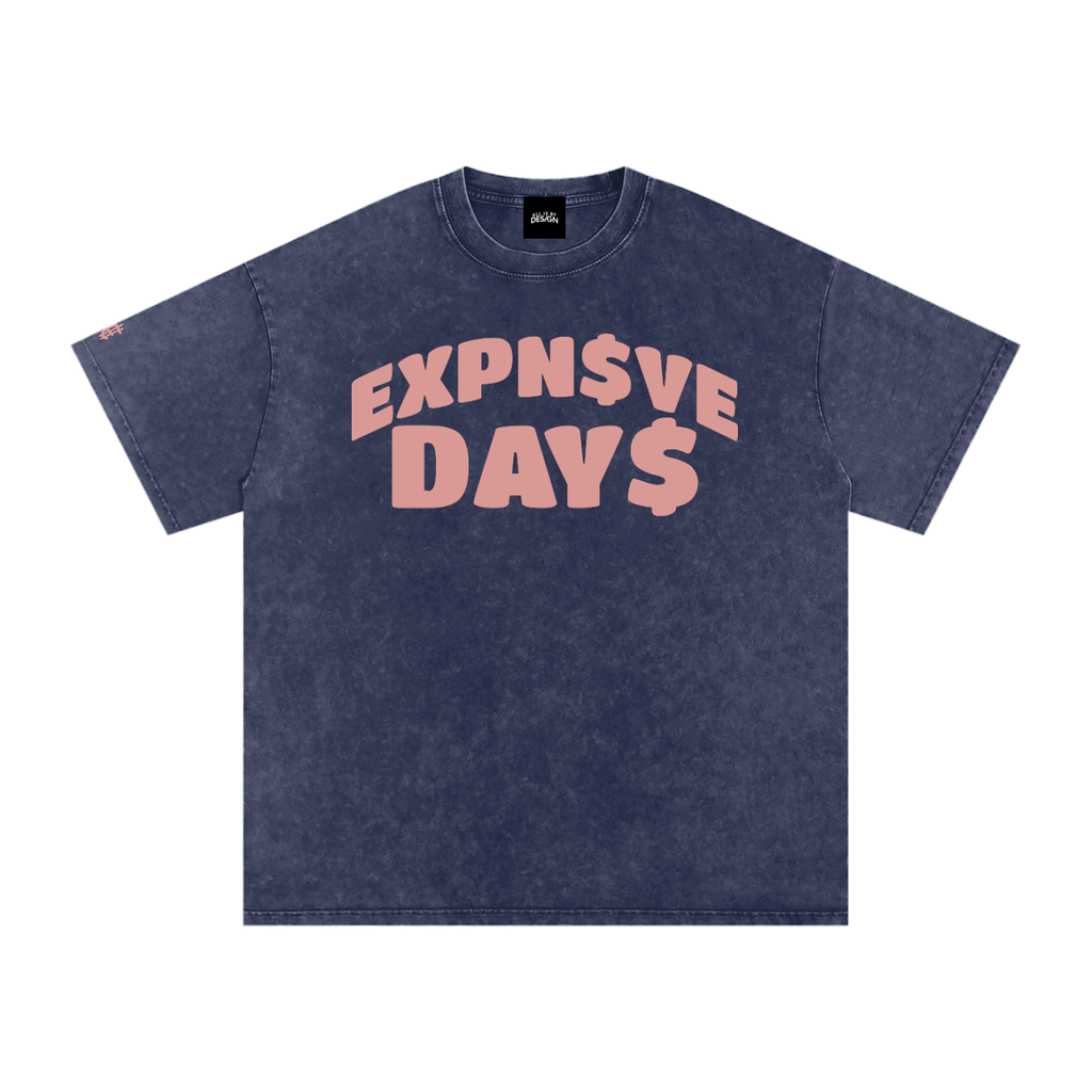 EXPN$VE DAY$ OVERSIZED TEE —ROSE