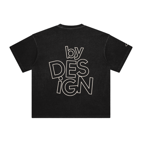 Calm Ways Outline Tee—Washed Black (Swipe)