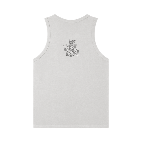 CALM Spark  Heavyweight Ribbed Tank Top—Heather Gray