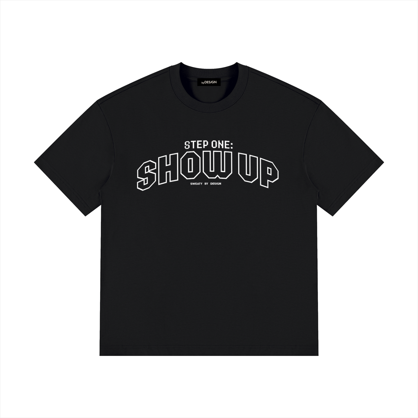Step One—Tee Black/White (Swipe)